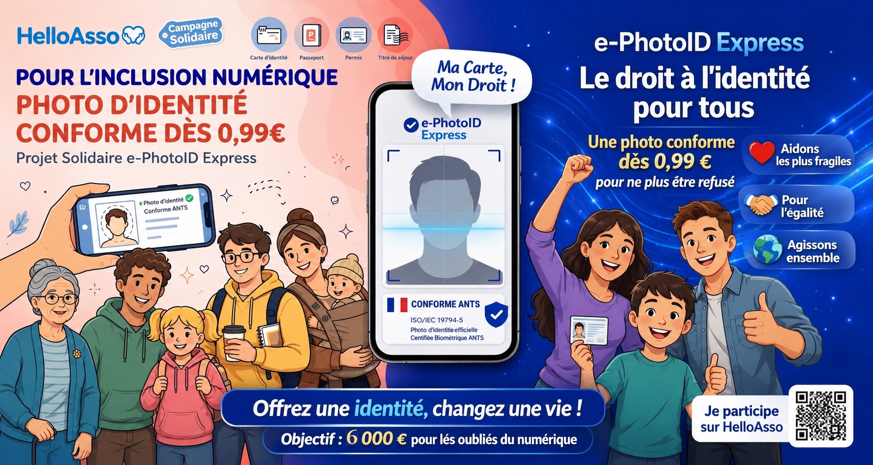 Soutenir le projet solidaire e-PhotoID Express